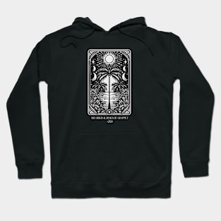 Tropical nature in tarot card style Hoodie